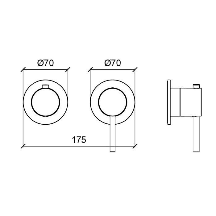 Смеситель для душа встраиваемый ALMAR Modular E180141 схема 2