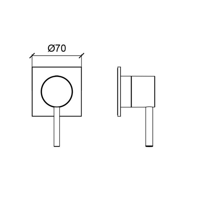 Встраиваемый смеситель для душа ALMAR Modular E180190 ФОТО