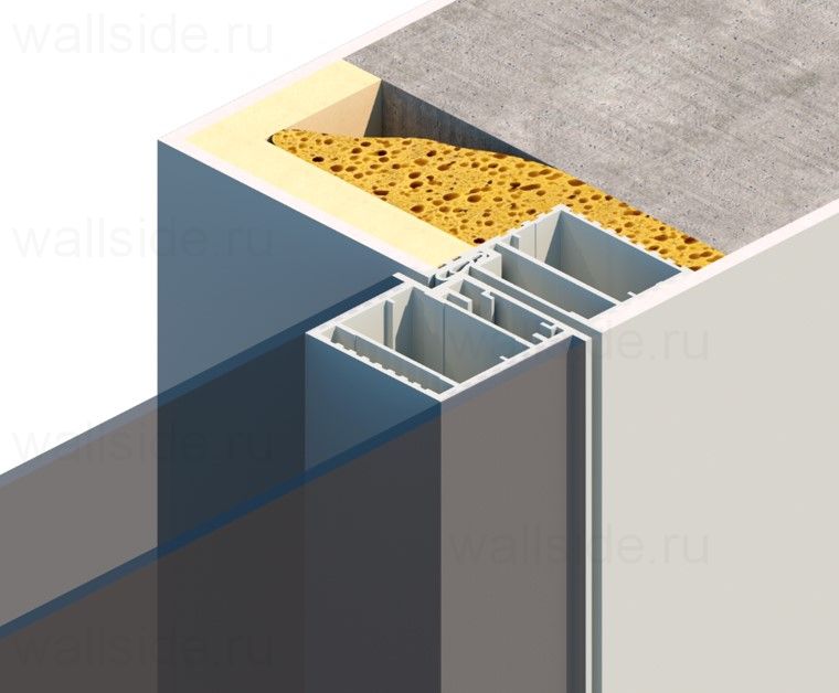 Скрытая дверь Pro Design Glass зеркало бронза, открывание внутреннее