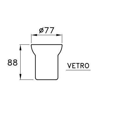 Стакан для зубных щеток Stella 130 CT 10007 CB00 схема 4