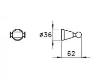 Крючок для халата/полотенца Stella 130 CT 10021 CR00 схема 2