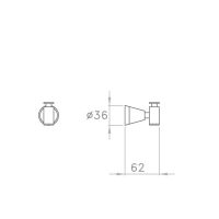 Крючок для халата/полотенца Stella 130 CT 10020 CR00 схема 3