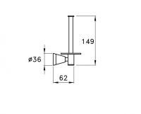 Держатель запасного рулона Stella 130 CT 10016 CR00 схема 2