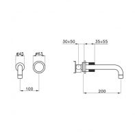 Смеситель для раковины Stella Sirius SR01611CR00 схема 2