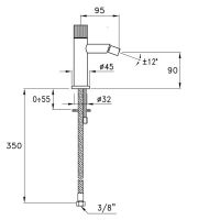 Смеситель для биде Stella Sirius SR00300CR00 схема 6