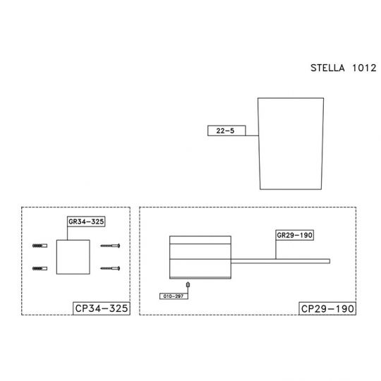 Держатель для стакана Stella Stella ST 10004 CR00 ФОТО