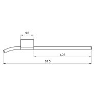 Держатель полотенца на 40 см Stella Bamboo BT 10001 CR00 схема 3