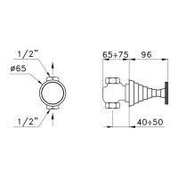 Запорный вентиль Stella Titian TT 01100 CR00 схема 3