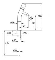 Смеситель для душа Stella Bamboo BT 01300 схема 2