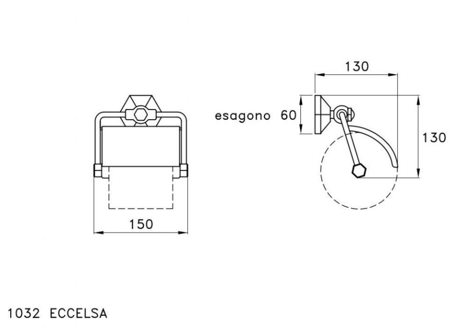 Держатель туалетной бумаги Stella Eccelsa EC 10014 CR00 ФОТО