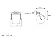 Держатель туалетной бумаги Stella Eccelsa EC 10014 CR00 схема 2