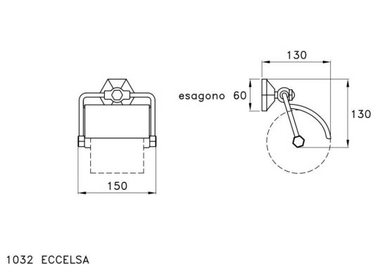 Держатель туалетной бумаги Stella Eccelsa EC 10014 CR00 ФОТО