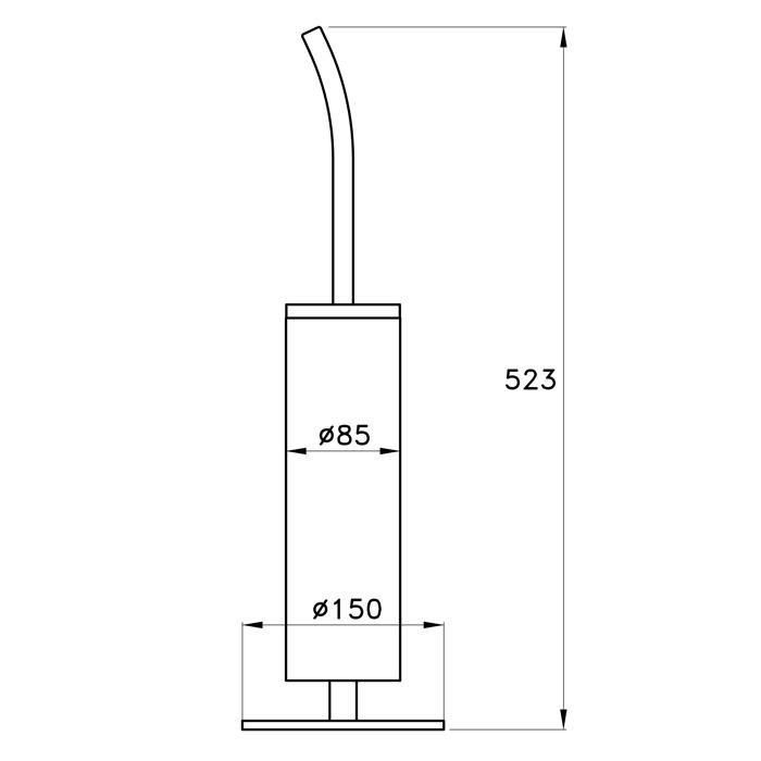 Ершик для унитаза Stella Bamboo BT 10018 CR00 схема 3