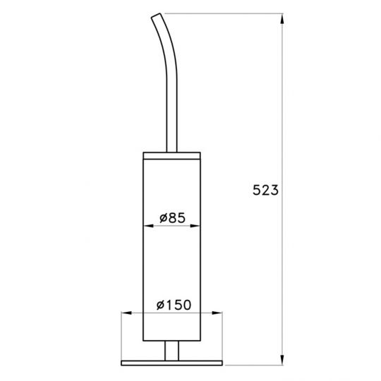 Ершик для унитаза Stella Bamboo BT 10018 CR00 ФОТО