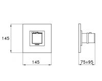 Смеситель для биде Stella BAMBOO QUADRO ST 01303 схема 2