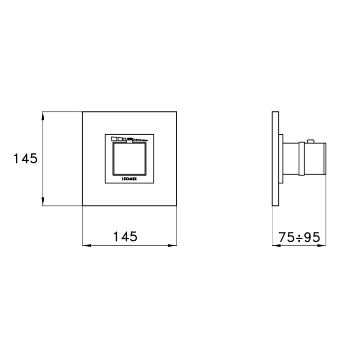 Смеситель для биде Stella BAMBOO QUADRO ST 01303 ФОТО