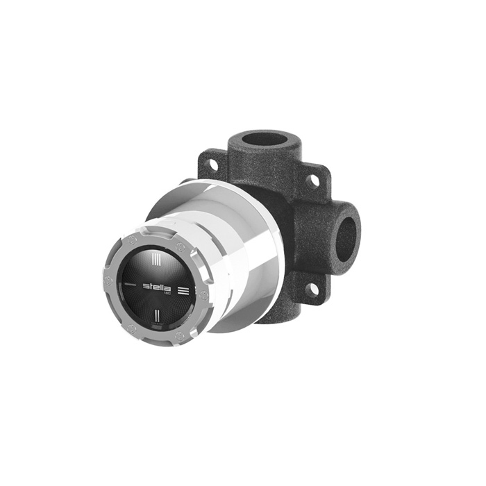 Изображение Встраиваемый переключатель для душа Stella Timeaster 0/153 на 2 выхода круглая ручка d=52мм