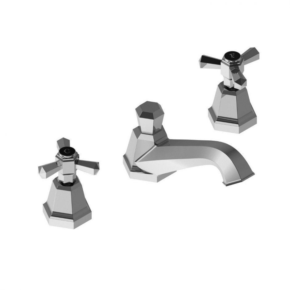 Смеситель Stella Eccelsa для раковины на 3 отверстия 3224P с донным клапаном ФОТО