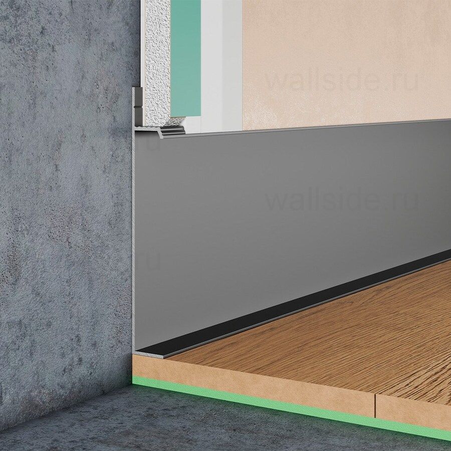 Скрытый плинтус Pro Design 235 Universal не анодированный