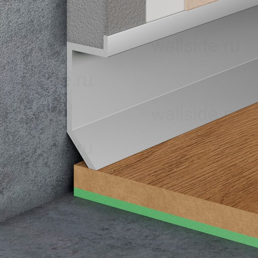 Теневой плинтус Pro Design Slim 723 анодированный