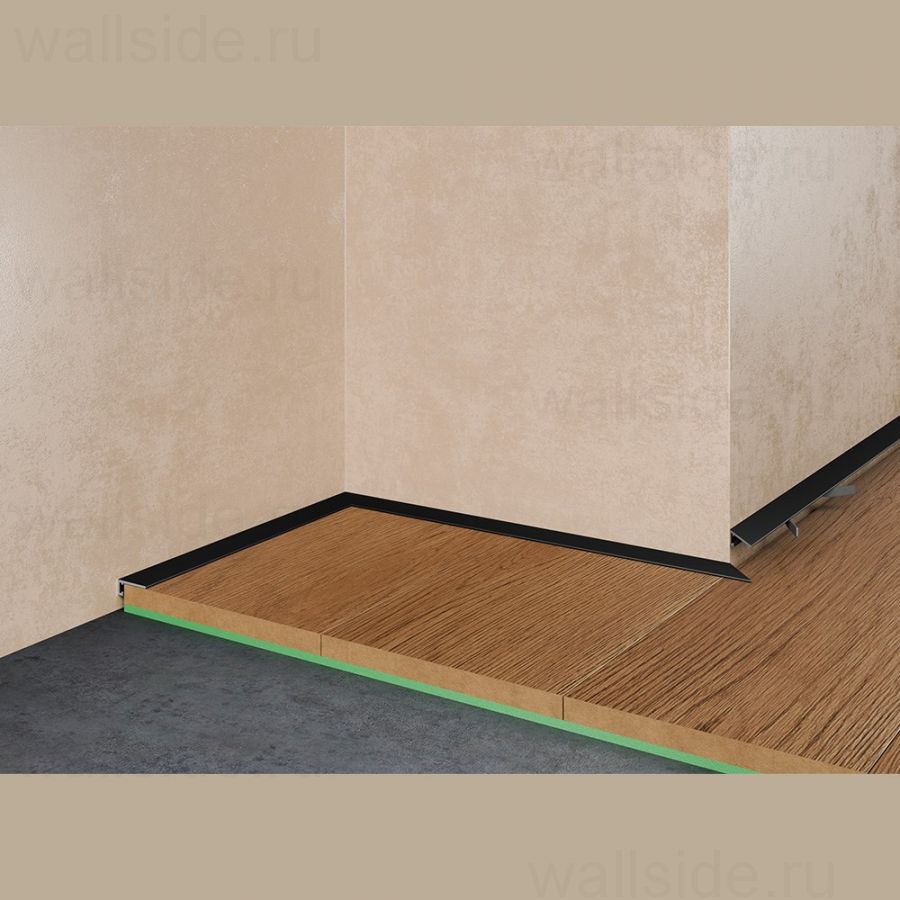 Щелевой микроплинтус Pro Design MINI 7067 чёрный