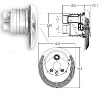 Противоток AquaViva WTB400T Kit (380V, LED, 80m3, 4kW, 5,5HP) вал AISI 316