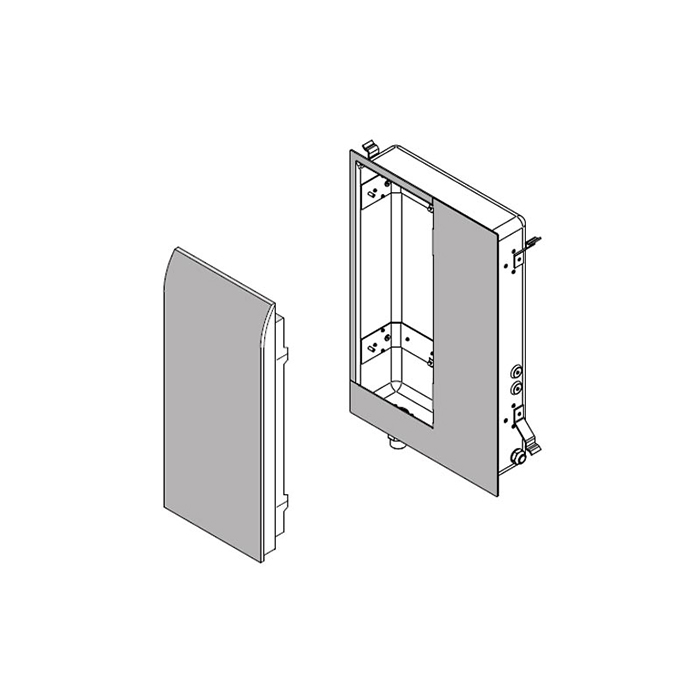 Парогенератор Effegibi Easysteam Smart 45  42x11x64см, с гидроизоляционным матом Schlüter, производительность пара: 6.6 кг/час, цвет: RAL 9003 схема 1