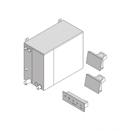 Фото Парогенератор Effegibi Nuvola Smart Power  9,2-12 м3, распылитель пара 2шт, сенсорная панель управления