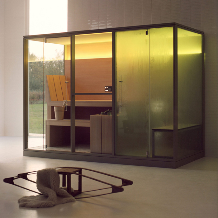 Изображение Сауна-хаммам Effe Mid 300x137 LO 70 01 0002 левая, мягкий песок