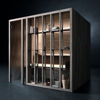 Хаммам Effe Yoku H Shelf 174x170 YO 40 11 0004 термообработанная осина/золотой каллакатский мрамор схема 1