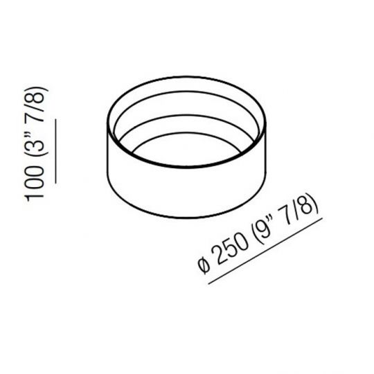 Контейнер Agape Constellation с крышкой 25х10см настольный схема 2