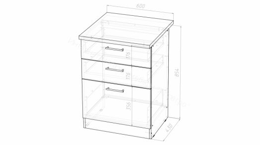 Кухонный гарнитур Кира экстра 1700 мм