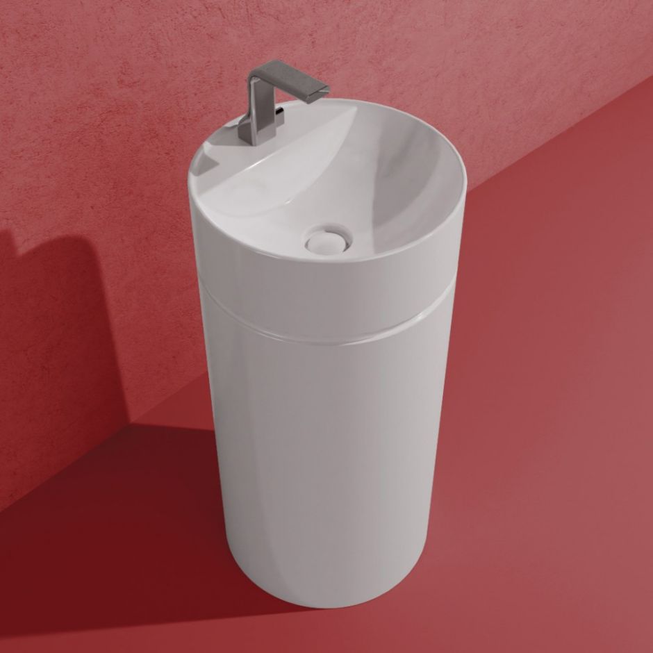 Изображение Напольная раковина Flaminia Mono Twin Slim Freestanding Basin MTR42C 42х42