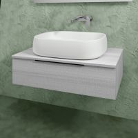 Подвесная тумба с 1 ящиком Flaminia Box Wall Hung Vanity Unit 50xH25 схема 2