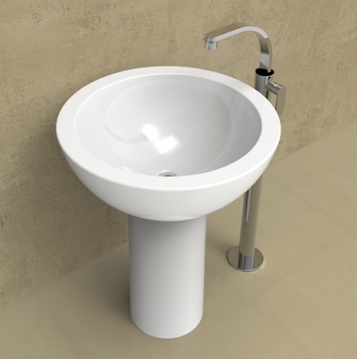 Накладная раковина Flaminia Fonte 70 Basin On Pedestal 70х70