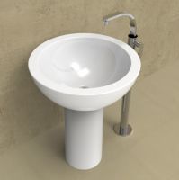 Раковина Flaminia Fonte 70 Basin On Pedestal 70х70 схема 1