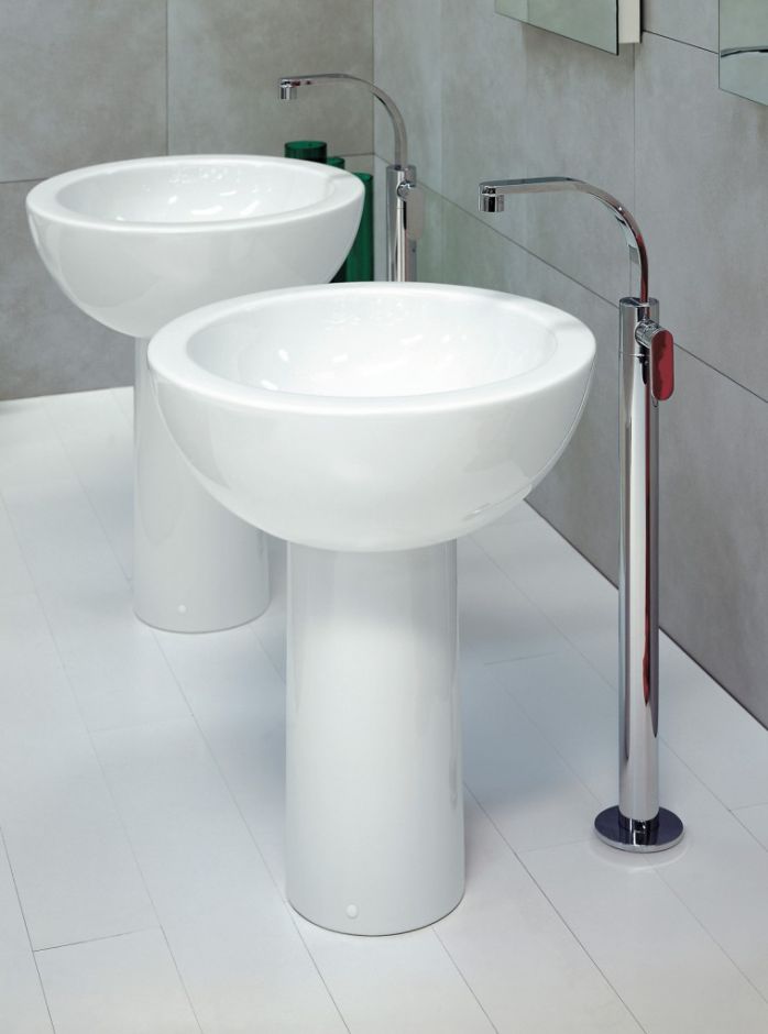 Накладная раковина Flaminia Fonte 70 Basin On Pedestal 70х70 ФОТО