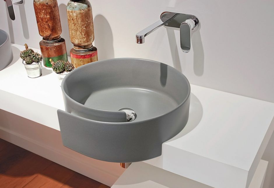 Накладная раковина Flaminia Roll 44 Semi-Inset Basin 44х44 ФОТО