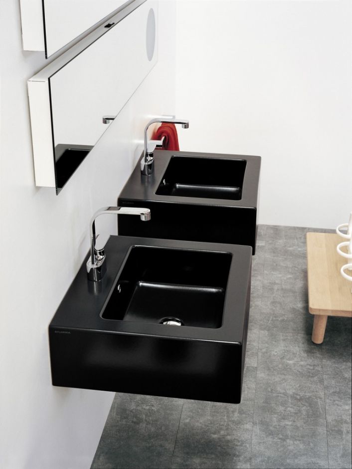 Подвесная раковина Flaminia Acquagrande 60 Countertop - Wall Hung Basin 60х56 ФОТО