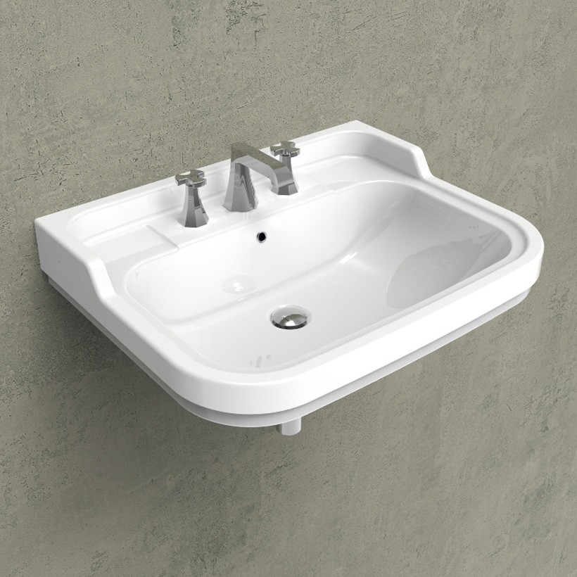 Раковина Flaminia Efi 70 Wall Hung Or Suitable For Pedestal 70х54 схема 1