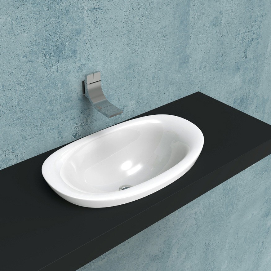 Изображение Встраиваемая сверху раковина Flaminia Io 75 Recessed Basin 75х48