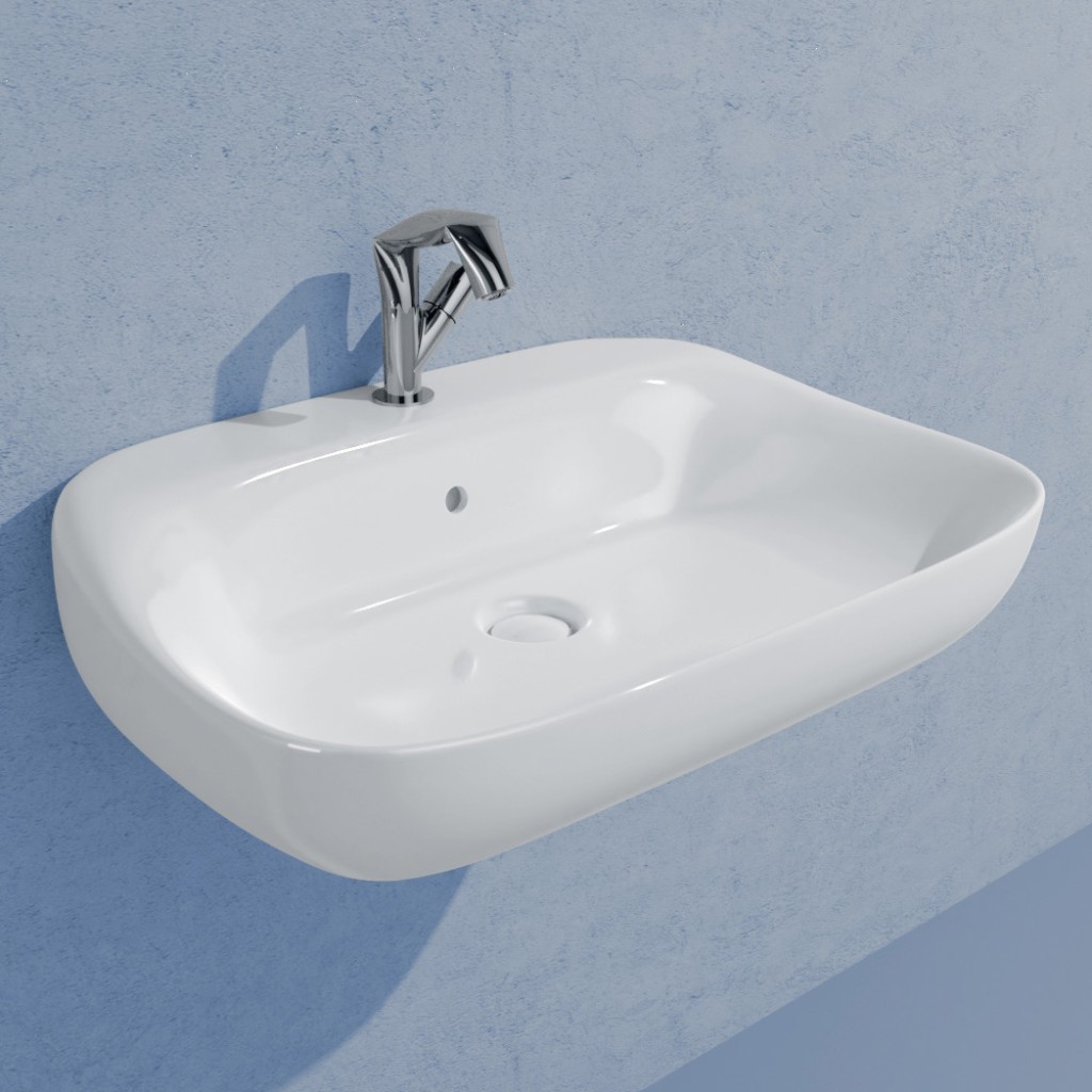 Раковина Flaminia Fluo 70 Countertop - Wall Hung Basin 70х49 схема 1