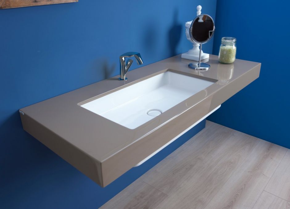 Встраиваемая снизу раковина Flaminia Miniwash 75 Under-Counter Basin 70х35 ФОТО