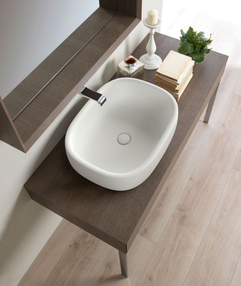 Накладная раковина Flaminia Bonola 60 Countertop Basin 60х46 ФОТО