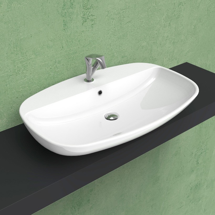 Раковина Flaminia Nuda 85 Countertop - Wall Hung Basin 5081 86х58 схема 1