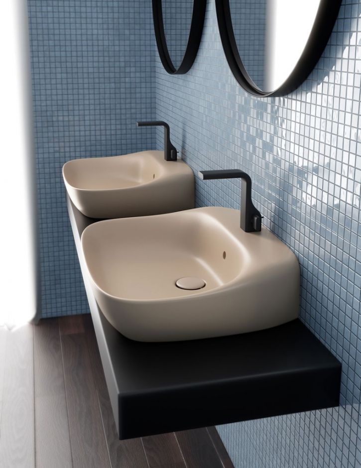 Подвесная раковина Flaminia Fluo 60 Countertop - Wall Hung Basin 60х49 ФОТО