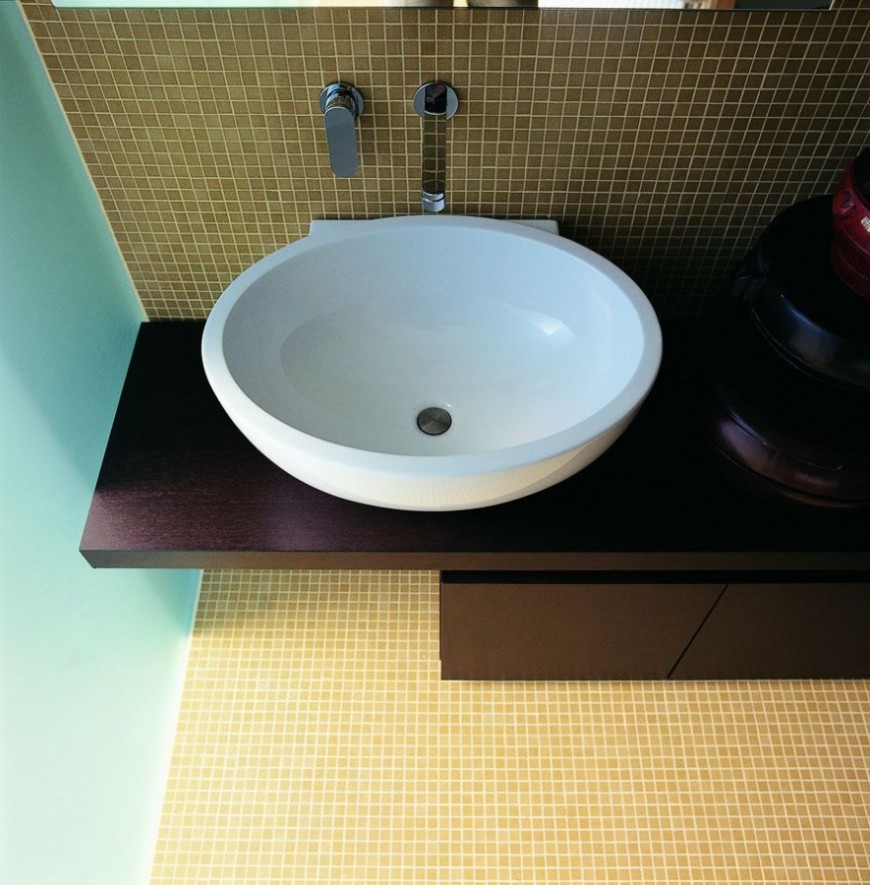 Накладная раковина Flaminia Dip 62 Countertop - Wall Hung Basin DP482 62х495 ФОТО