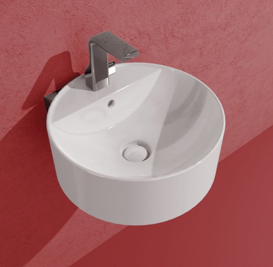 Изображение Подвесная раковина Flaminia Twin Set Slim Wall Hung Basin 42х42