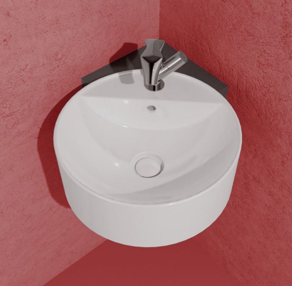 Подвесная раковина Flaminia Twin Set Slim Wall Hung Basin 42х42 ФОТО