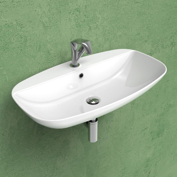 Изображение Подвесная раковина Flaminia NudaSlim 75 Countertop - Wall Hung Basin ND75PR 76х445